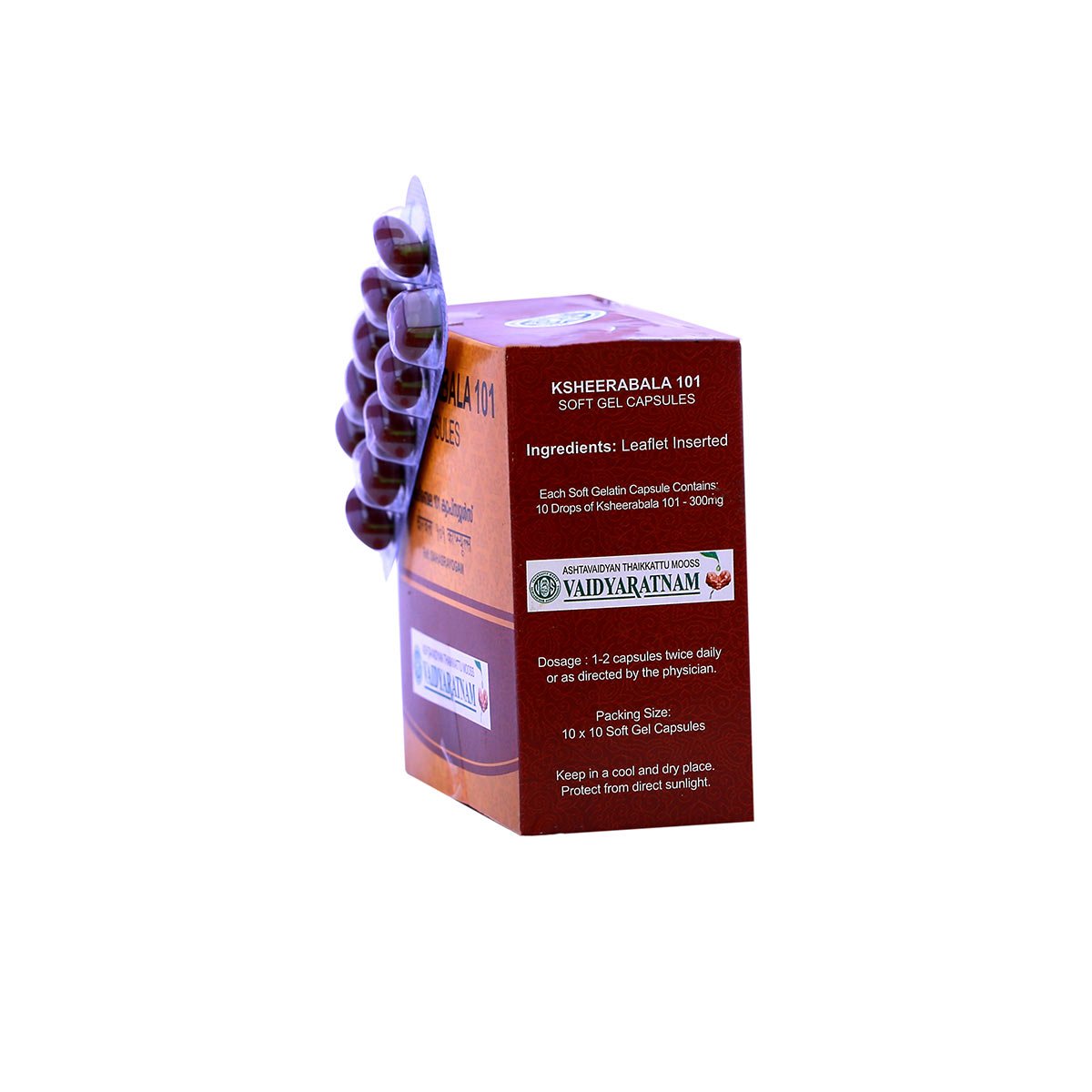 Ksheerabala 101 Soft Gel Capsules Vaidyaratnam (��������� 101 ������ ������� ������� ������������) (100 ��������)
