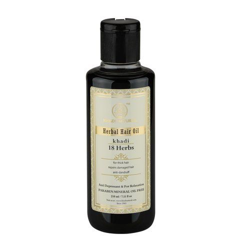 ����� ��� �������������� ����� �18 ���� Herbal Hair Oil 18 herbs Khadi (�����) 210��