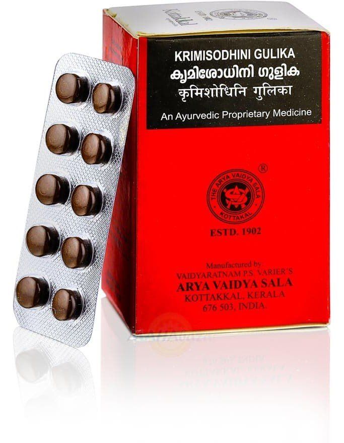Krimisodhini Gulika Kottakkal Ayurveda (������������ ������ ���������) (100 ��������)