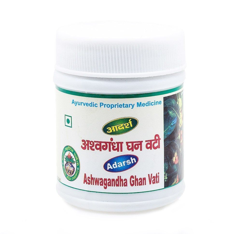 Ashwagandha Ghan Vati Adarsh (���������� ���� ���� �����) 40�� (~110 ��������)