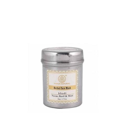 ����� ��� ���� ������ ���� ���, ������� � ���� Neem, Basil & Mint herbal face mask anti acne Khadi (�����) 50��