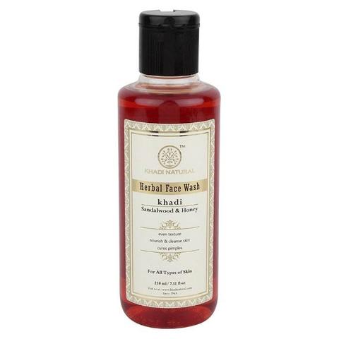����������� ���� ��� �������� Sandalwood & Honey herbal face wash Khadi (������ � ̸� �����) 210��